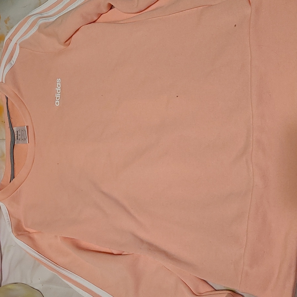 Coral colored Adidas sweatshirt